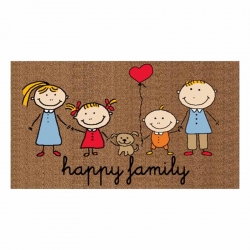 Felpudo duett happy family 70x40cm